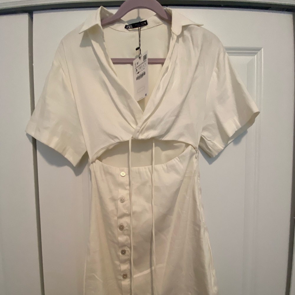White Zara dress